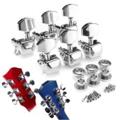 Lavender 6Pcs Guitar String Tuning Pegs Semi-closed Tuner Heads for Acoustic Guitar