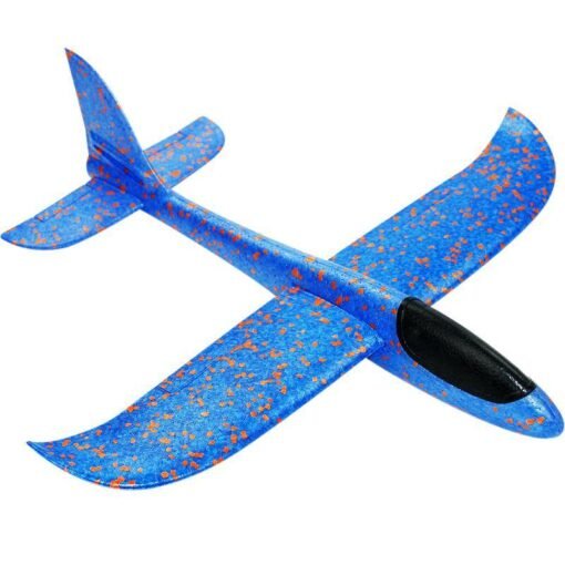 Dodger Blue 35cm Upgrade EPP Plane Hand Launch Throwing Rubber Band 2 in 1 Aircraft Model Foam Children Parachute Toy