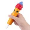 4PCS Wholesale Squishy Pen Cap Smile Face Ice Cream Cone Slow Rising Jumbo With Pen Stress Relief Toys - Toys Ace