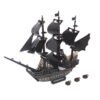 Dark Slate Gray 3D Woodcraft Assembly Kit Black Pearl Pirate Ship For Children Toys