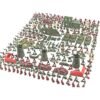 Dim Gray 290PCS 4cm Military Model Toys Simulated Army Base for Children Toys