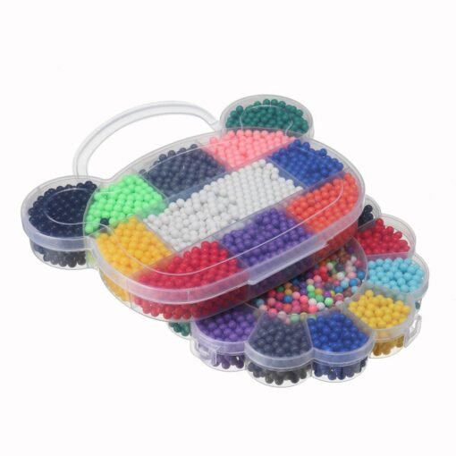 Maroon 3000pcs Bear Head/Plum DIY Fuse Beads Water Beads Sticky Beads Art Craft Toys Kids