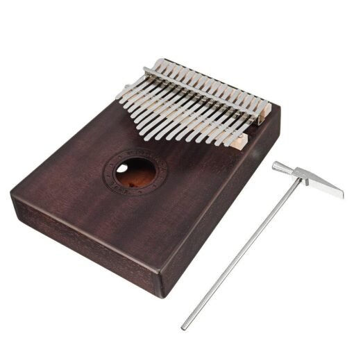 Dark Slate Gray 17 Keys Wooden Kalimba African Mahogany Thumb Pocket Piano Finger Percussion Music Instrument