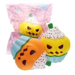 3PCS Halloween Pumpkin Ice Cream Squishy 13*10CM Slow Rising Soft Toy With Packaging - Toys Ace