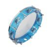 Medium Turquoise 10 Inch J93 ABS Self-adjusting Hand Tambourine Orff Instruments for Children
