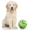 Gray 6 Inch Pet Dog Play Ball Training Chew With Funny Sound Toys Squeaky Giggle Ball