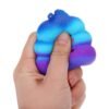 White 7cm Crazy Squishy Galaxy Poo Slow Rising Scented Cartoon Bun Gift Decor Collection
