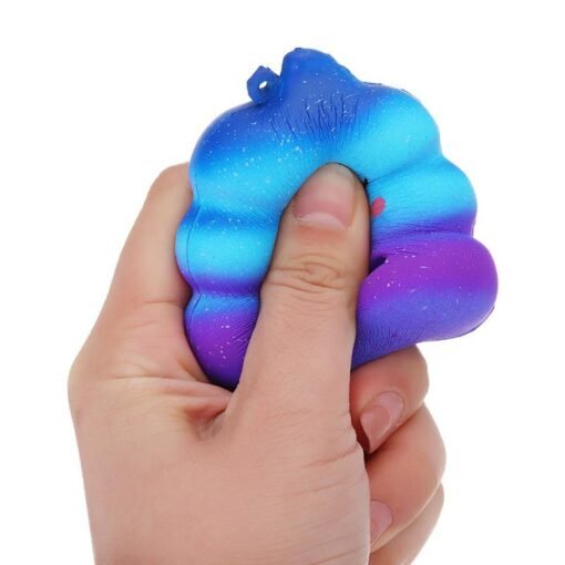 White 7cm Crazy Squishy Galaxy Poo Slow Rising Scented Cartoon Bun Gift Decor Collection