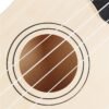 Saddle Brown 21 Inch Burlywood Soprano Ukulele Uke Hawaiian Guitar 12 Fret With Tuner Strap Carrying Bag