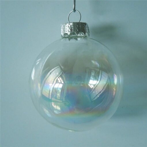 Slate Gray 6CM Christmas Party Home Decoration Pearl Glass Ball Ornament Baubles Toys For Kids Children Gift