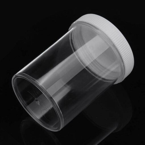 Dim Gray 120ML White Cover Hard Round Empty Bottle For Slime Crystal Mud DIY Handmade Accessories