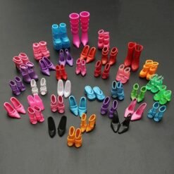 60 Pairs Trendy Multiple Styles Heels Sandals Doll - Toys Ace