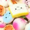 20PCS Random Medium Mini Squishy Soft Panda Bread Cake Buns Phone Straps - Toys Ace