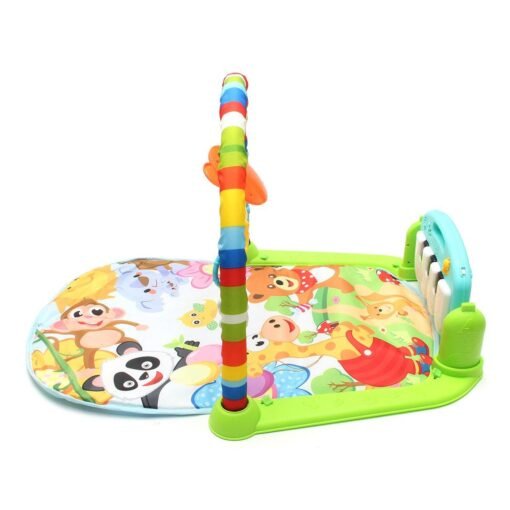 Light Goldenrod 3-In-1 Baby Kid Playmat Play Musical Pedal Piano Activity Soft Fitness Play Mat