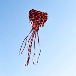 Pale Turquoise 4M Large Animal Kite Octopus Frameless Soft Parafoil Kites For Kids