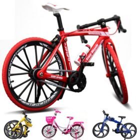 Firebrick 1:10 Diecast Bicycle Model Toys Bend Racing Cycle Cross Mountain Bike Gift Decor Collection