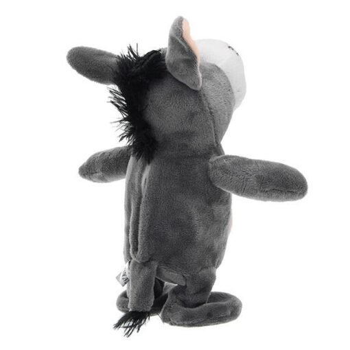 20cm Talking Donkey Sound Record Stuffed Animal Plush Cow Walking Electronic Moving Doll - Toys Ace
