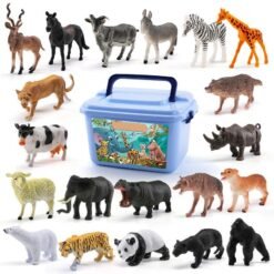 58 Pcs Multi-style Animal Plastic Action Figures Set Decoration Toy with Box for Kids Gift - Toys Ace