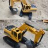 Dark Goldenrod 1027 2.4G 6 Channel 1/24 RC Excavator Toy Engineering Car Alloy And plastic RTR For Kids With Light