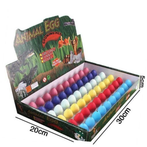 Midnight Blue 60PCS Magic Water Growing Hatching Dinosaur Eggs Kids Toys Christmas Children Gift