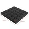 Dark Slate Gray 24 Pieces 50*50*5CM Soundproofing Foam Sound Absorbing Sponge for Piano Room Drum Studio