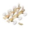 Tan 2Pcs Acoustic Guitar String Tuning Pegs Keys Machine Heads Tuners Color Gold