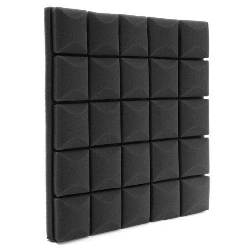 Dark Slate Gray 4Pcs 30x30x5cm Soundproof Foam Sound Absorbing Sponge For Piano Room Drum Studio