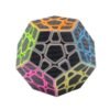 Dark Slate Gray 5Pcs Per Box Carbon Fibre Magic Cube Pyraminx Dodecahedron Axis Cube 2x2 And 3x3 Cube Speed Puzzle