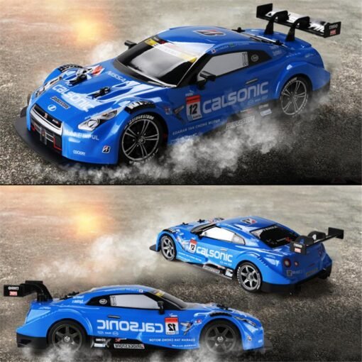 Midnight Blue 1/16 2.4G 4WD 28cm Drift Rc Car 28km/h With Front LED Light RTR Toy