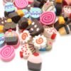 Tan 100PCS DIY Slime Accessories Decor Fruit Cake Flower Polymer Clay Toy Nail Beauty Ornament