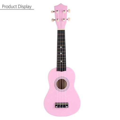 Pink 21 Inch Economic Soprano Ukulele Uke Musical Instrument With Gig bag Strings Tuner
