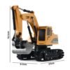 Goldenrod 1027 2.4G 6 Channel 1/24 RC Excavator Toy Engineering Car Alloy And plastic RTR For Kids With Light