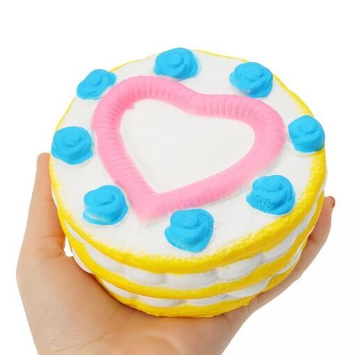 2PCS Jumbo Squishy Love Cake 12cm Slow Rising Collection Gift Decor Toy - Toys Ace