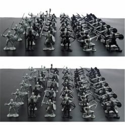 Dark Slate Gray 60PCS Sliver Black Mixing Static Model Toys For Kids Children Gift
