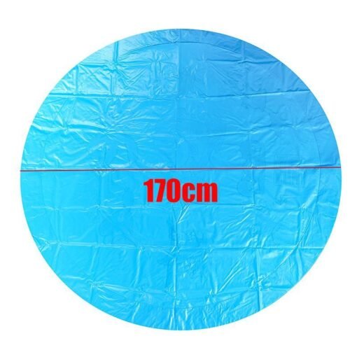 Deep Sky Blue 170cm Blue Dinosaur Round Edge Inflatable Water Pad Water Outdoor Toys