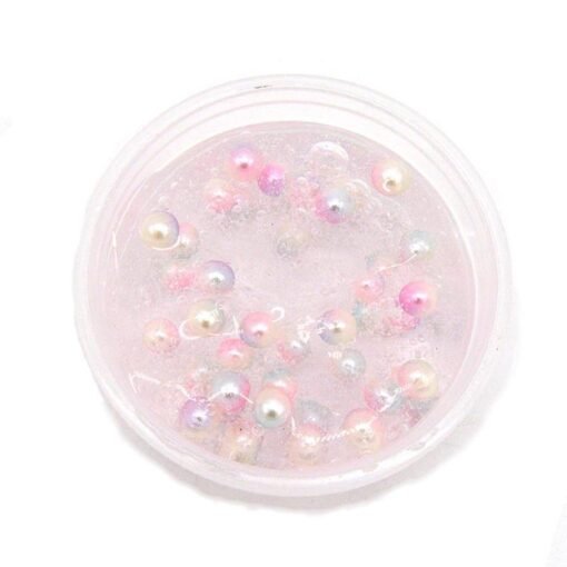 Misty Rose 4PCS Kiibru Slime Pearl Star Glitter Simulated Crystal Mud Jelly Plasticine Stress Relief Gift Toy