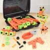 Tomato 13/72Pcs 3D Puzzle DIY Asassembly Screwing Blocks Repair Tool Kit Educational Toy for Kids Gift
