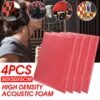 Tomato 4PCS Sound-Absorbing Cotton Foam Acoustic Panel KTV Studio with Adhesive Sticker