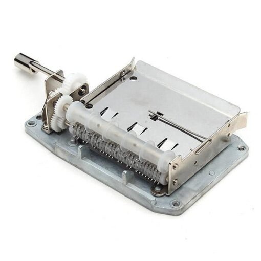 Gray 30 Tones DIY Hand Cranked Music Box Movement with Hole Puncher and Paper Tapes