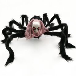 75*75cm Simulation Skull Ghost Head Plush Spider Spider Leg Straighten Horror Toy - Toys Ace