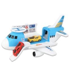 Cornflower Blue 3/7 Pcs Simulation Track Inertia Aircraft Large Size Passenger Plane Kids Airliner Model Toy for Kids Birthdays Christmas Gift