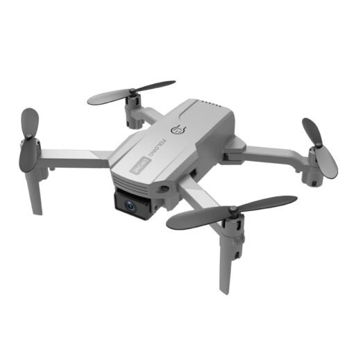 Gray 2.4G Mini Drone WIFI FPV With 4K Dual HD Camera 3D Flips Headless Mode Air Pressure Altitude Hold Foldable RC Drone Quadcopter RTF