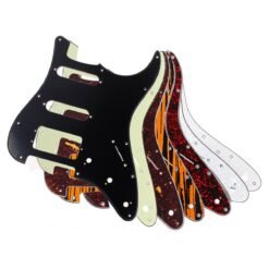 Black 3ply HSS Guitar Pickguard DIRECT FIT For USA/MEX Fenders Stratocaster Strat