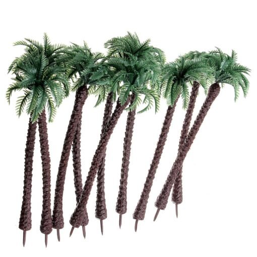 10PCS Mini Artificial Trees Coconut Tree Plant Home Office Party Decorations Gift PVC - Toys Ace