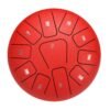 Orange Red 10 Inch 11 Tone C Tune Ethereal Drum Steel Tongue Drum for Children Music Lovers Beginners