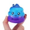 Dodger Blue 7cm Crazy Squishy Galaxy Poo Slow Rising Scented Cartoon Bun Gift Decor Collection