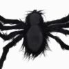 Black 125cm Black Spider Halloween Props Spider Web Plush Cotton Haunted House Decoration Toys With OPP Bag