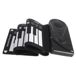 Black 49 Keys Roll Up Keyboard Piano Electronic Portable Electronic Musical Instrument