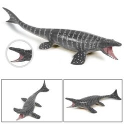 Dim Gray 28*9.5*4.5cm Mosasaurus Dinosaur Model Simulation Animal Children's Toys