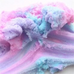 Light Slate Gray 60ml Slime Crystal Snowflake Cotton Mud Lacquer DIY Colorful Plasticine Decompression Toy